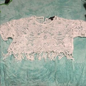Lace crop top